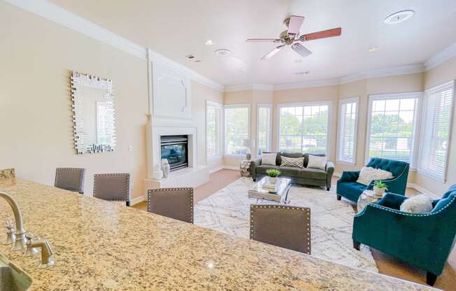 Spacious seating area at Turnberry  Isle Apartments!