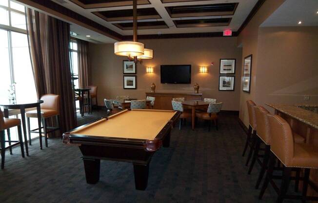 Clubroom with Billiards
