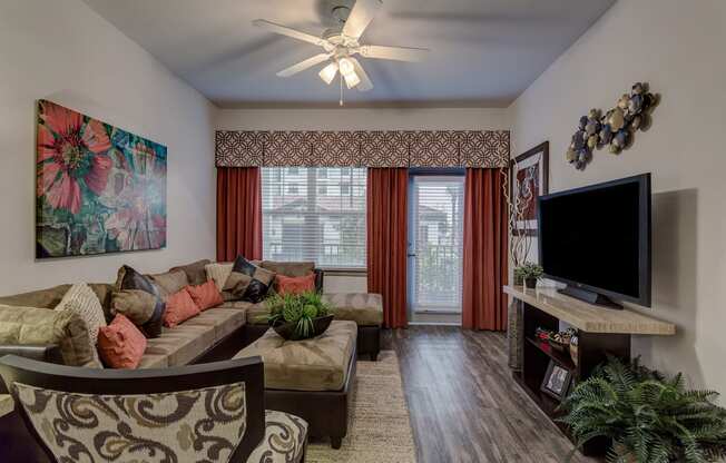 Living Room at Orchid Run Apartments in Naples, FL