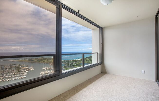 REMODELED and PARTIALLY FURNISHED LUXURY 2 BEDROOM 2 BATH CONDO WITH PANORAMIC OCEAN, BEACH, SUNSET AND FIREWORKS VIEWS!! UTILITIES INCLUDED IN RENT & 1 PARKING