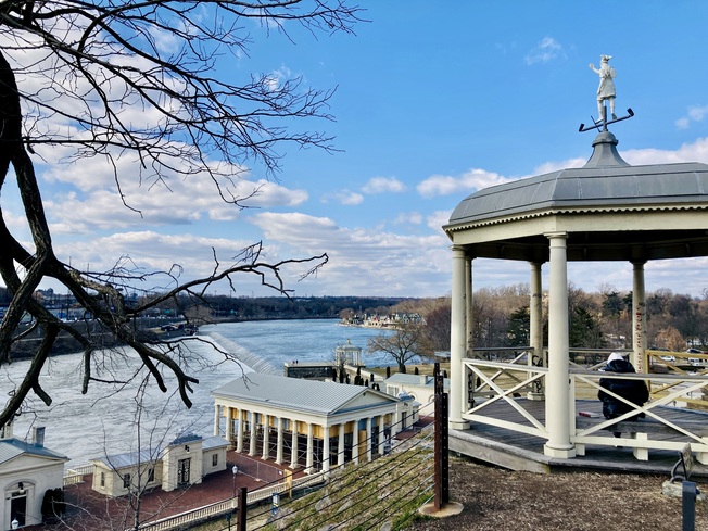 Waterworks and Schuylkill River in Fairmount, PA