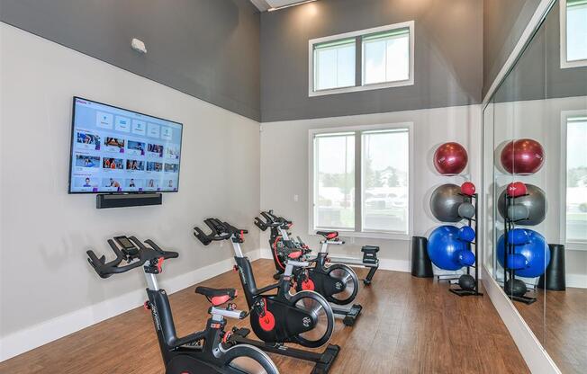 Yoga and Spin Studio at Lenox Luxury Apartments in Riverview FL