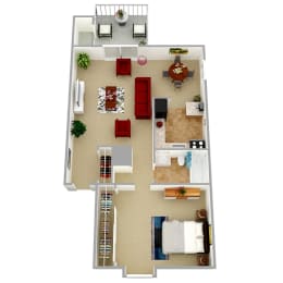 1 bed, 1 bath, 870 sqft, $1,200