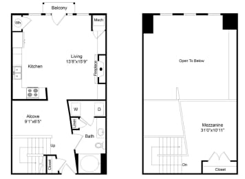 1 bed, 1 bath, 818 sqft, $2,038