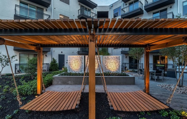 outdoor lounge in our luxury west dallas apartments