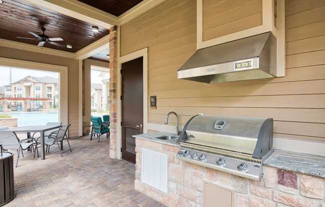 Community Grilling Station at Seville at Clay Crossing, Katy, TX, 77449