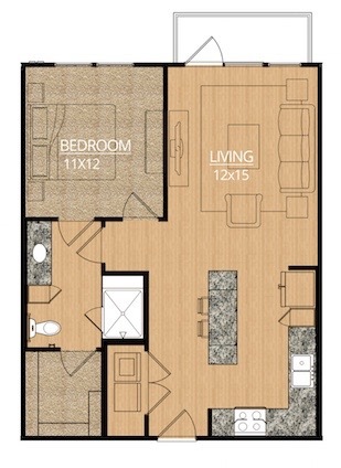 1 bed, 1 bath, 720 sqft, $1,835