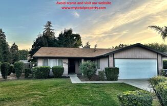 5219 W. DARTMOUTH AVE. - 3 BEDROOM 2 BATH - SW VISALIA