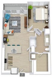 1 bed, 1 bath, 798 sqft, $2,184