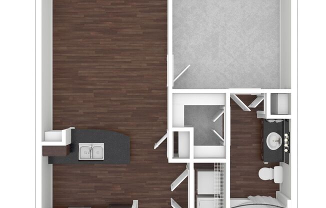 1 bed, 1 bath, 645 sqft, $1,200