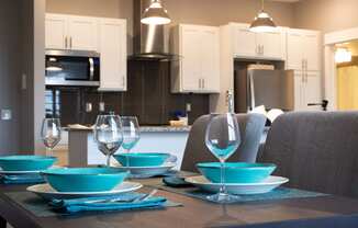 Gourmet kitchen at Heritage Place Apartments in Grand Rapids, MI