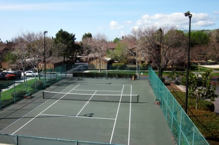 Country Club Villa Apartments Lighted Tennis Court