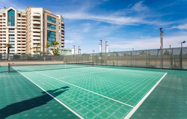 Tennis Court at Towers at Costa Verde Apartments, San Diego