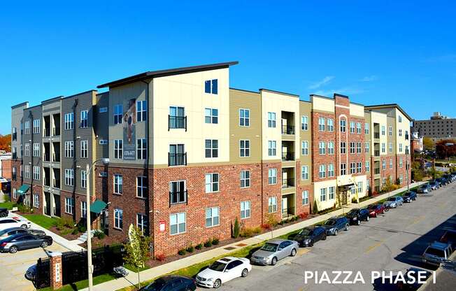 Aerial Exterior View at Piazza on West Pine, Saint Louis, 63108