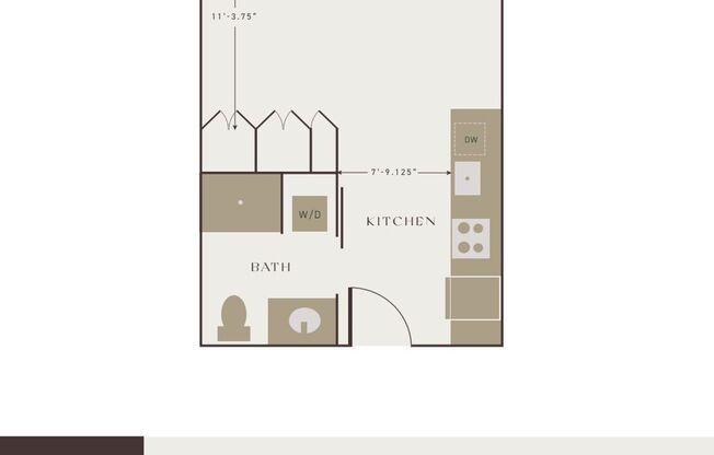 Studio, 1 bath, 319 sqft, $1,800, Unit 510