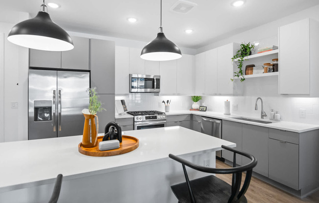 Kitchen with Stainless Steel Appliances