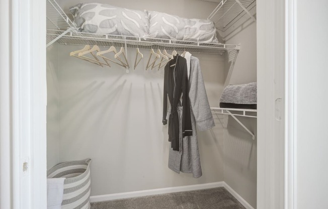 Master bedroom walk-in closet