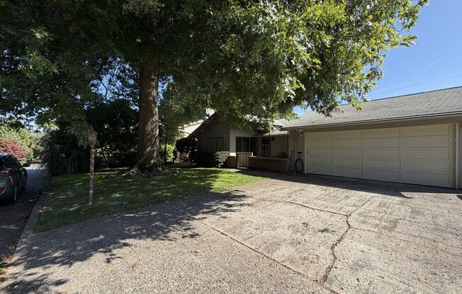 Spacious 3 Bedroom Home with Multiple Living Areas, Two Fireplaces, Hardwood Floors & Outdoor Patio