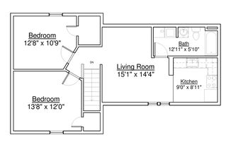 2 beds, 1 bath, 780 sqft, $825