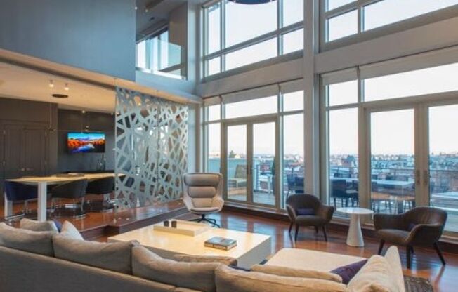 Stunning Views from this Spectacular and Stylish Penthouse in heart of Adams Morgan with PARKING.