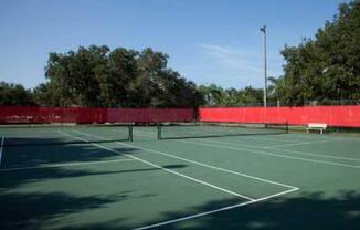 Open Tennis Court at L'Estancia, Sarasota, Florida