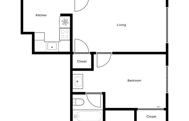 1 bed, 1 bath, 500 sqft, $1,255, Unit 37