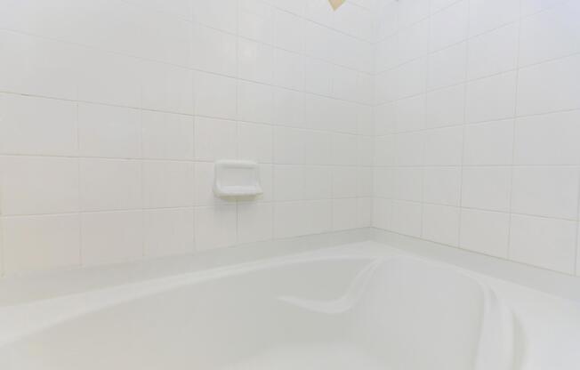 a close up of a tub