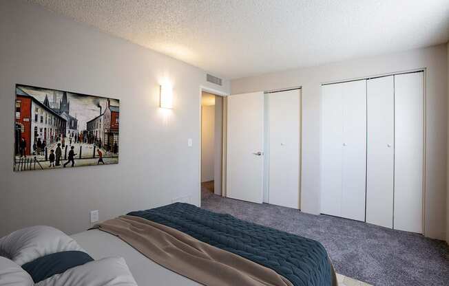 Two Bed Two Bath Bedroom at The Link at 4th Ave Apartments in Tucson