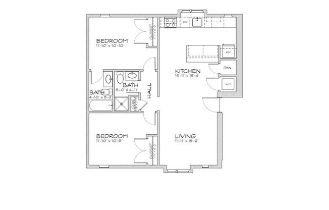 2 beds, 2 baths, 886 sqft, $2,295, Unit 630O Park Lane