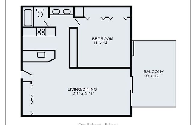 1 bed, 1 bath, 690 sqft, $1,535, Unit 905