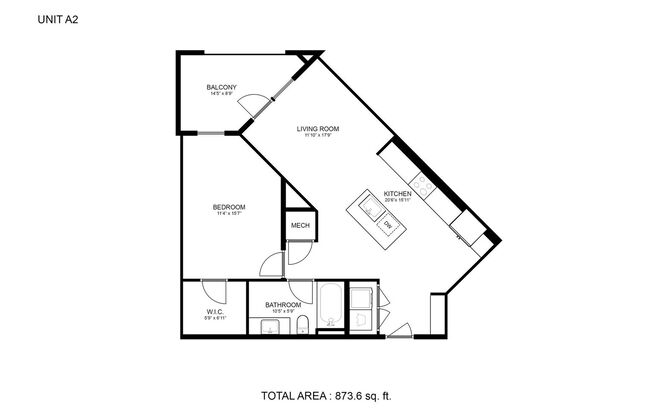 1 bed, 1 bath, 754 sqft, $1,277