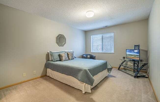 Large and spacious bedroom at Fountain Glen apartment