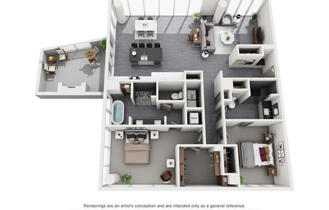 2 beds, 2 baths, 1,691 sqft, $5,601