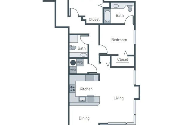 2 beds, 2 baths, 1,120 sqft, $2,895, Unit 309