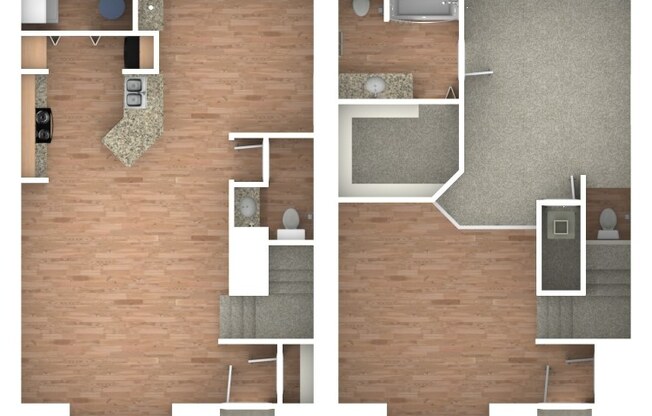 1 bed, 1.5 baths, 948 sqft, $1,399