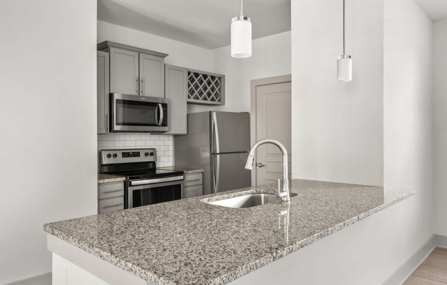 Kitchen with Stainless Steel Appliances