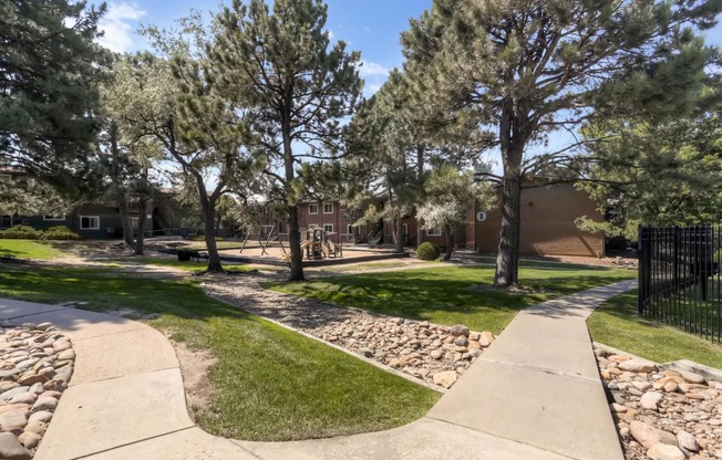 Our Apartment Community and Playground at Greentree Village Apartments