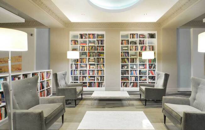a large library with a lot of books