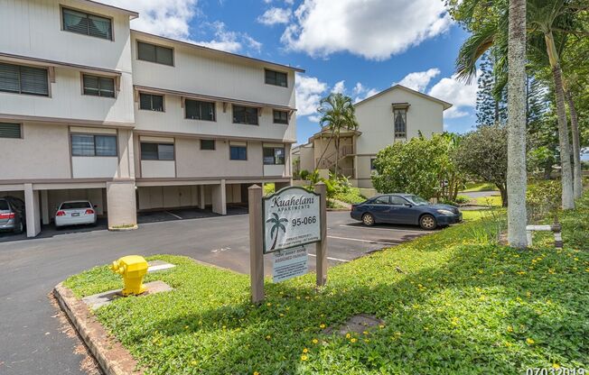 Kuahelani Apts 2-bdrm, 2.5 bath, 2 parking with storage unit in Mililani