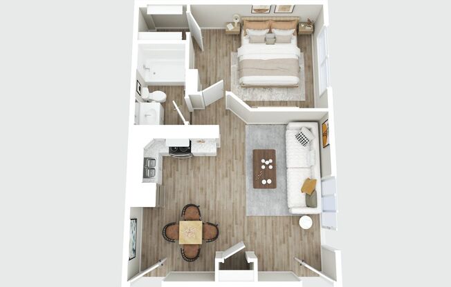 1 bed, 1 bath, 582 sqft, $949, Unit 2271-07