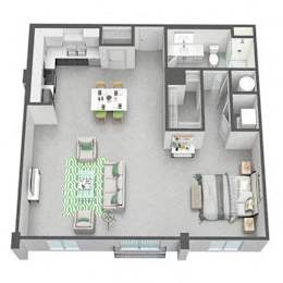 Studio, 1 bath, 879 sqft, $1,810