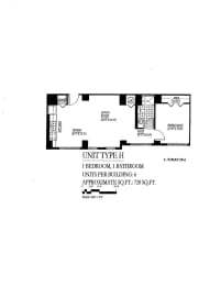 1 bed, 1 bath, 720 sqft, $1,565