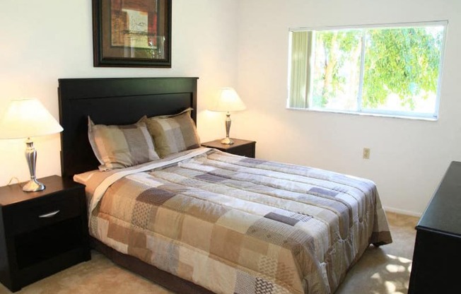 Bedroom With Window at St. Andrews Palm Beach Apartments, West Palm Beach, FL, 33411