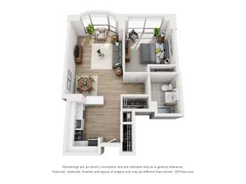 1 bed, 1 bath, 791 sqft, $2,799