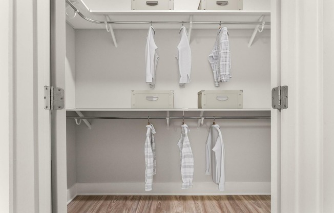 1 Bedroom - Walk-in Closet with Upgraded Shelving