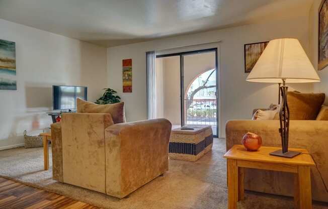 Living Room at The View At Catalina Apartments in Tucson, AZ