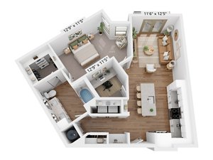 1 bed, 1 bath, 952 sqft, $2,285