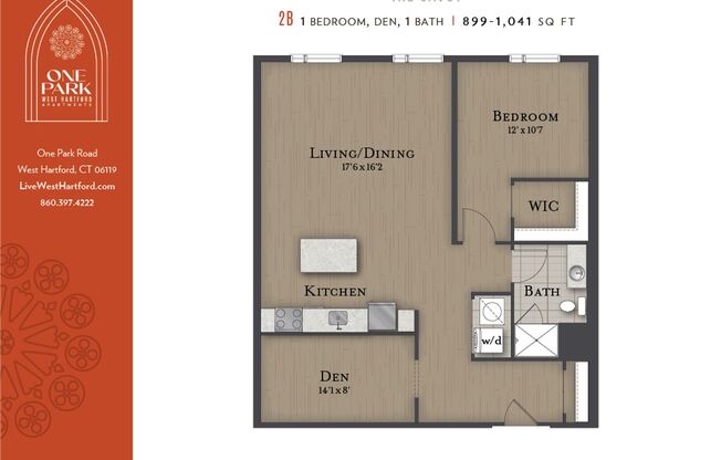 1 bed, 1 bath, 899 sqft, $2,910, Unit 433