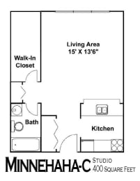 Studio, 1 bath, 400 sqft, $975