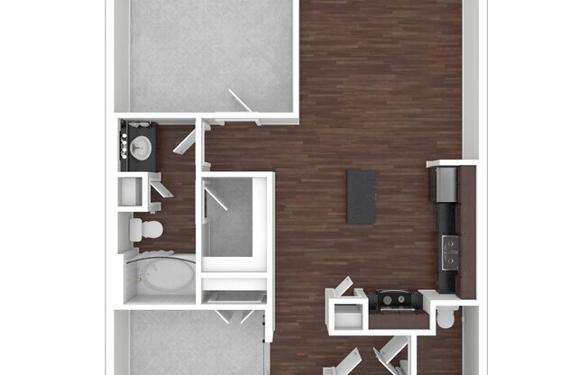 1 bed, 1.5 baths, 941 sqft, $1,725